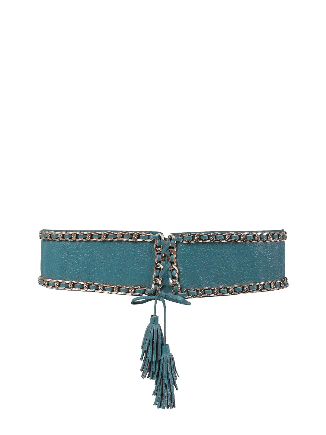 

Ritu Kumar Women Leather Belt, Teal