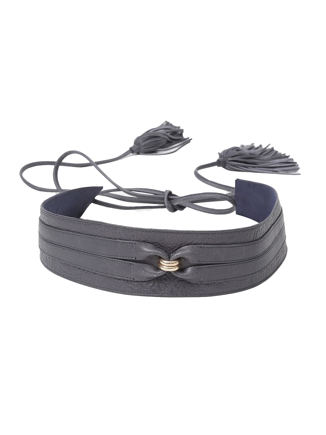 

Label Ritu Kumar Women Leather Belt, Blue