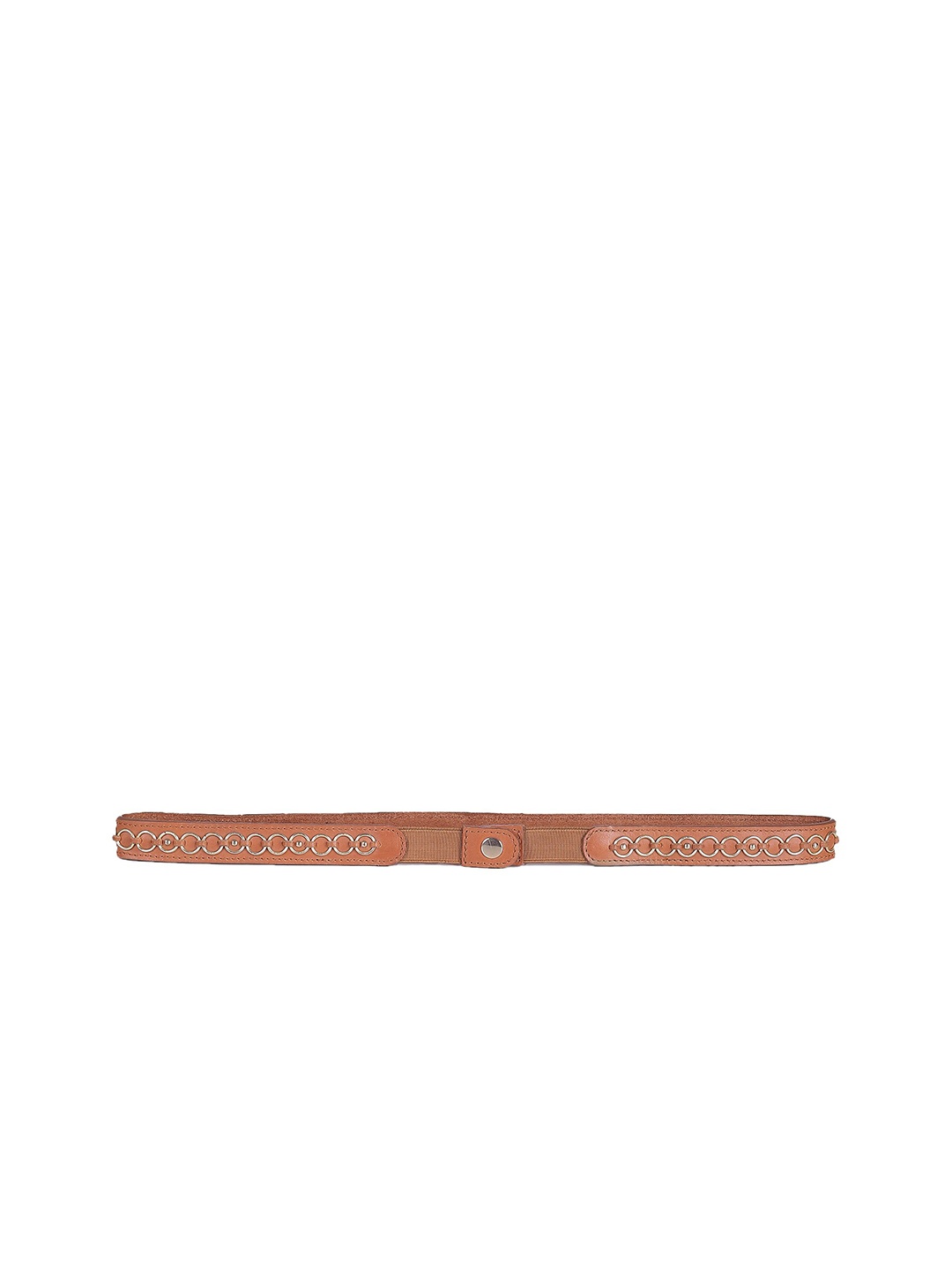 

Label Ritu Kumar Women Embellished Leather Belt, Tan