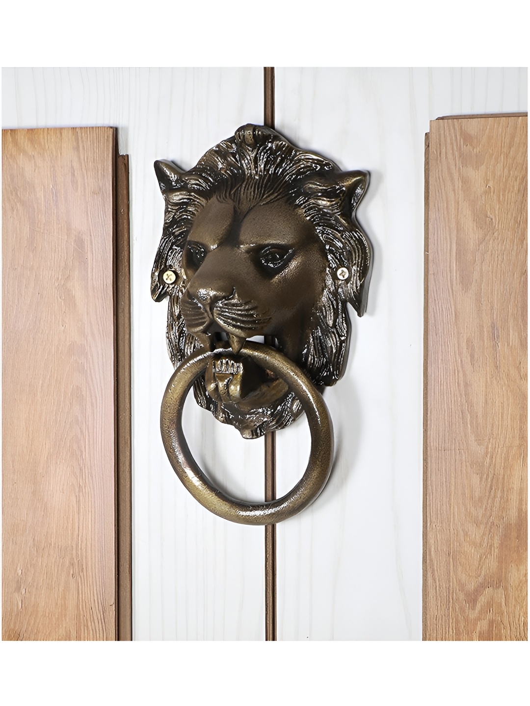 

Two Moustaches Brown Iron Door Knocker