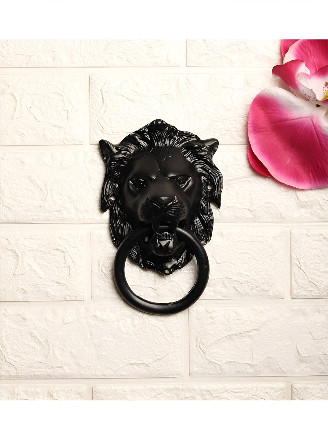

Two Moustaches Black Iron Cabinet Knocker