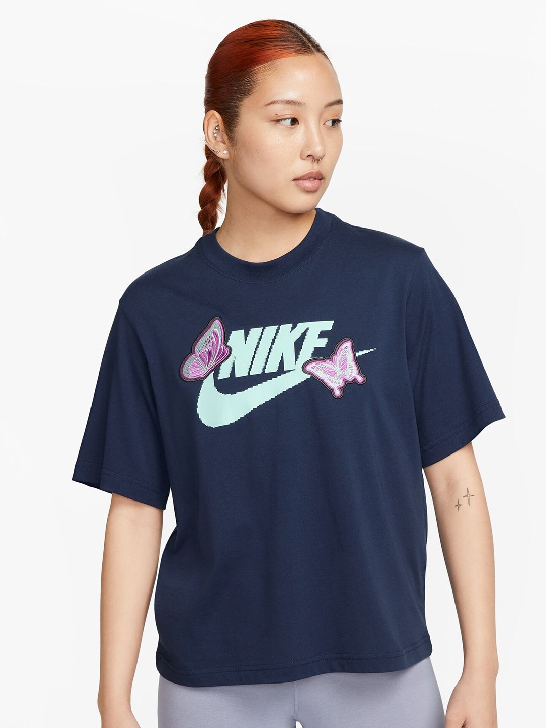 

Nike Sportswear Women's Boxy T-Shirt, Blue