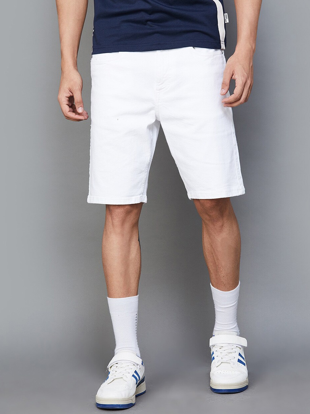 

Fame Forever by Lifestyle Men Mid Rise Shorts, White