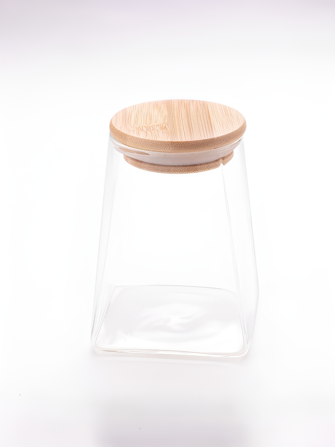 

Aura Transparent Leakproof Glass jar with Bamboo Lid-980ml each