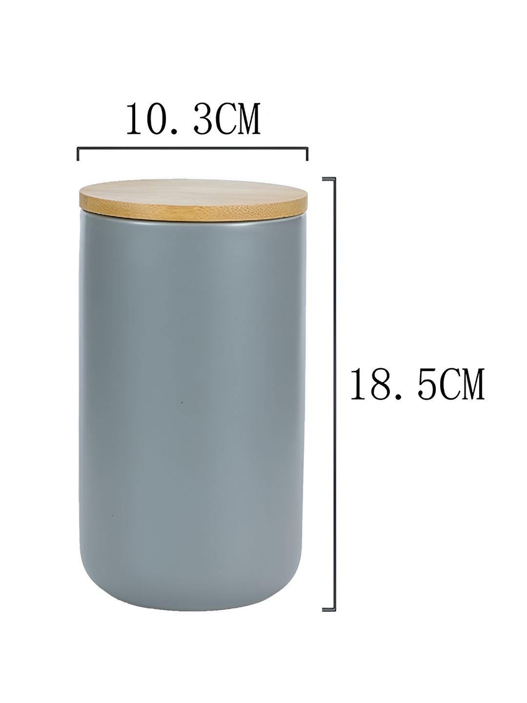 

Aura Grey & Beige Ceramic Airtight Food Container