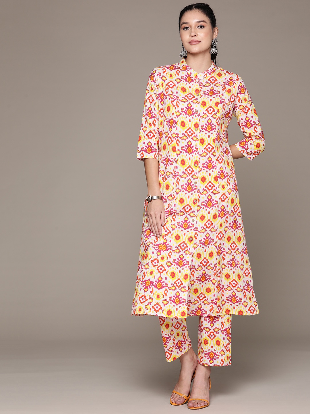 

Readiprint Printed Pure Cotton Kurta with Trousers, Multi