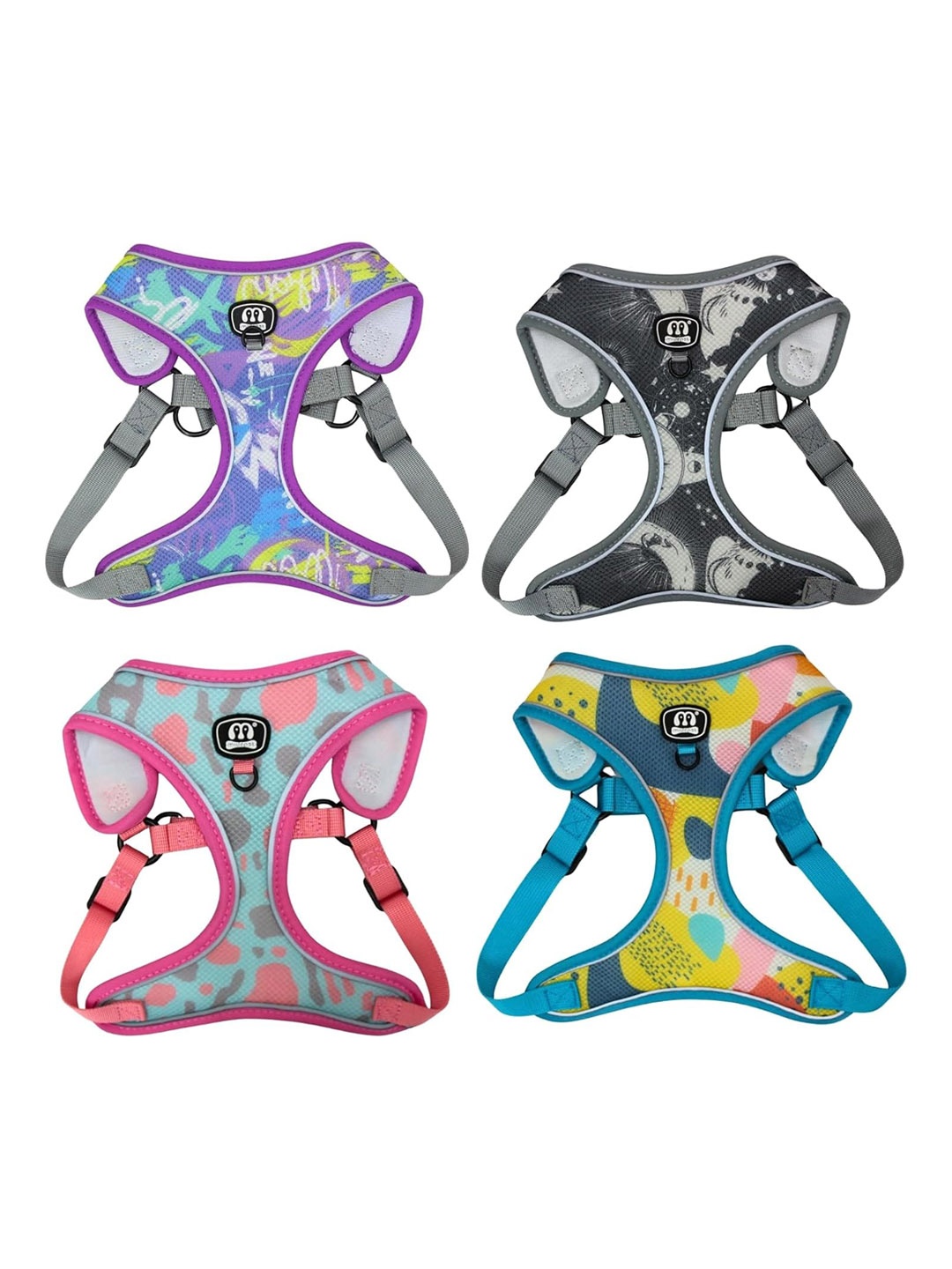 

Emily pets Adjustable & Soft Reflective Dog Harness, Blue