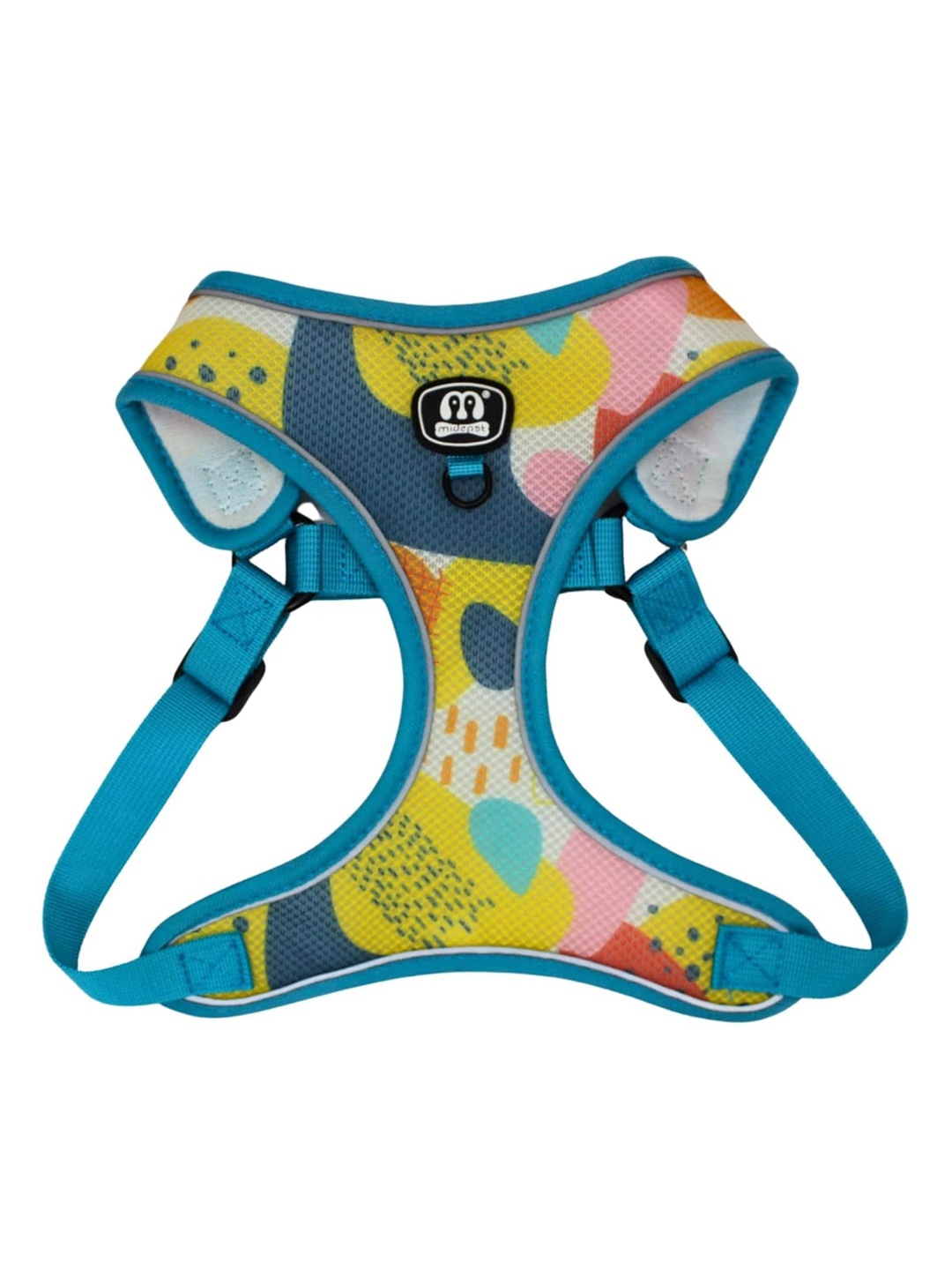 

Emily pets Graphic Printed Adjustable & Soft Reflective Dog Harness, Blue