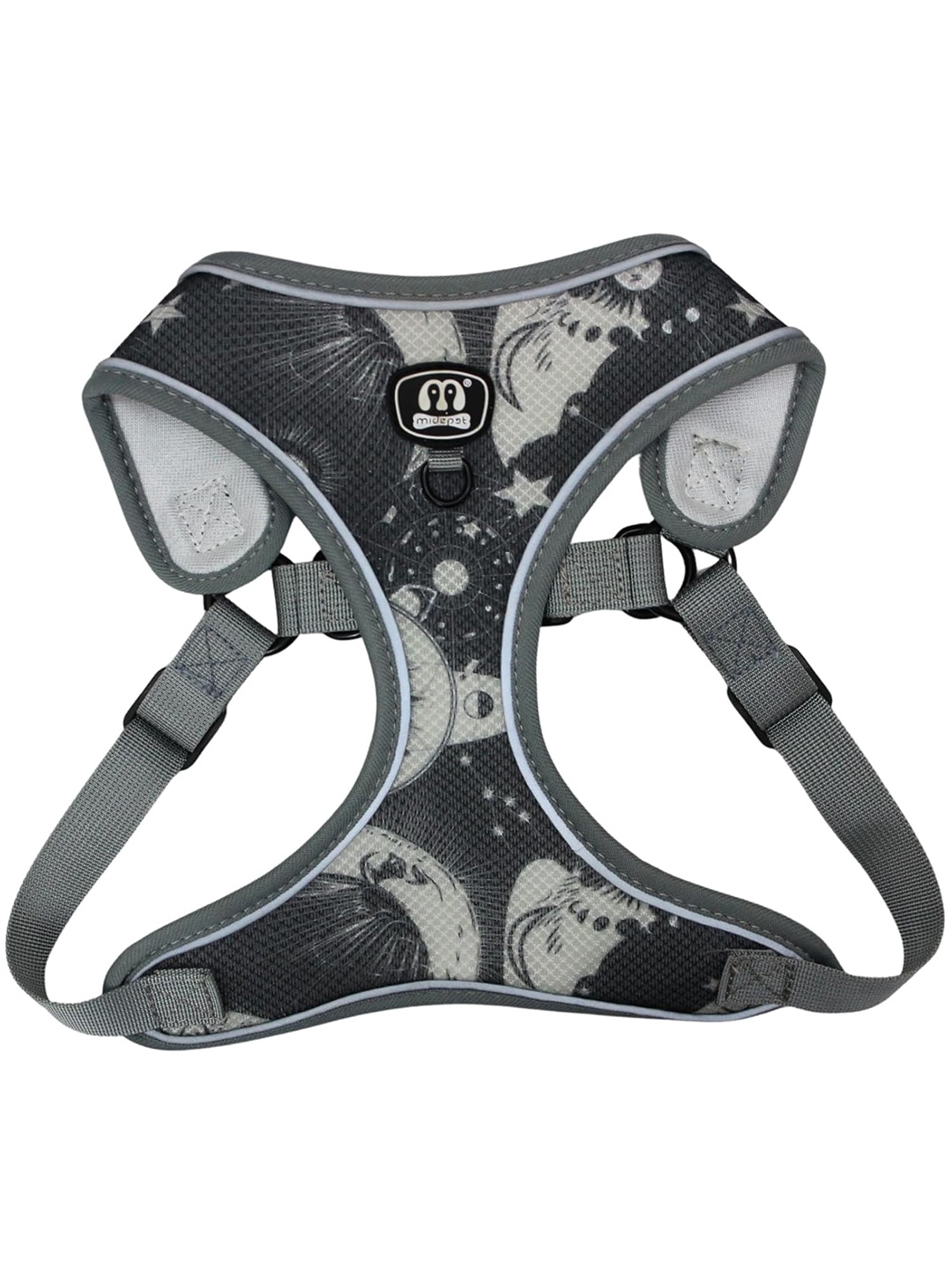

Emily pets Adjustable & Soft Reflective Dog Harness, Black