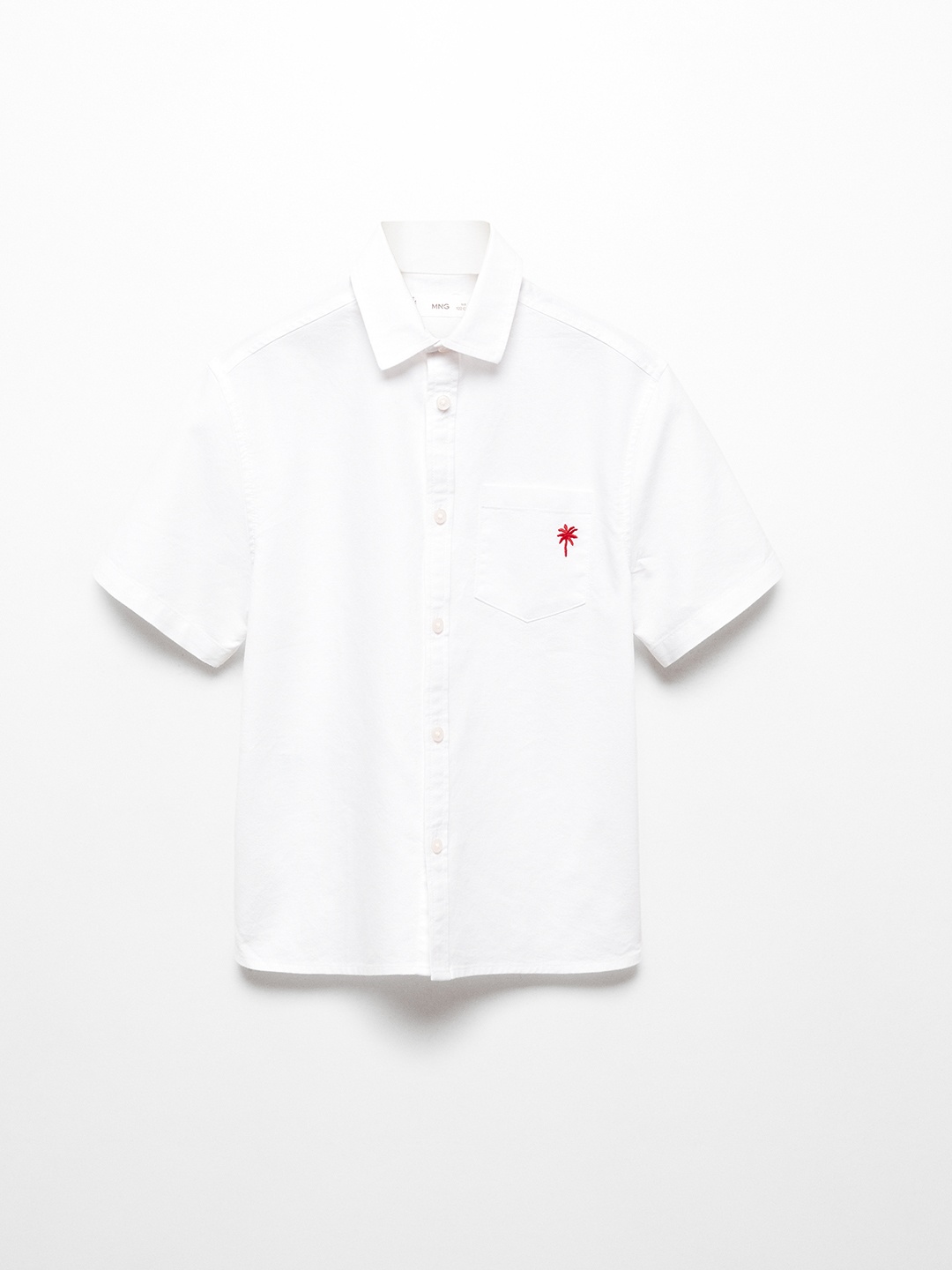 

Mango Kids Boys Pure Cotton Opaque Casual Shirt, White