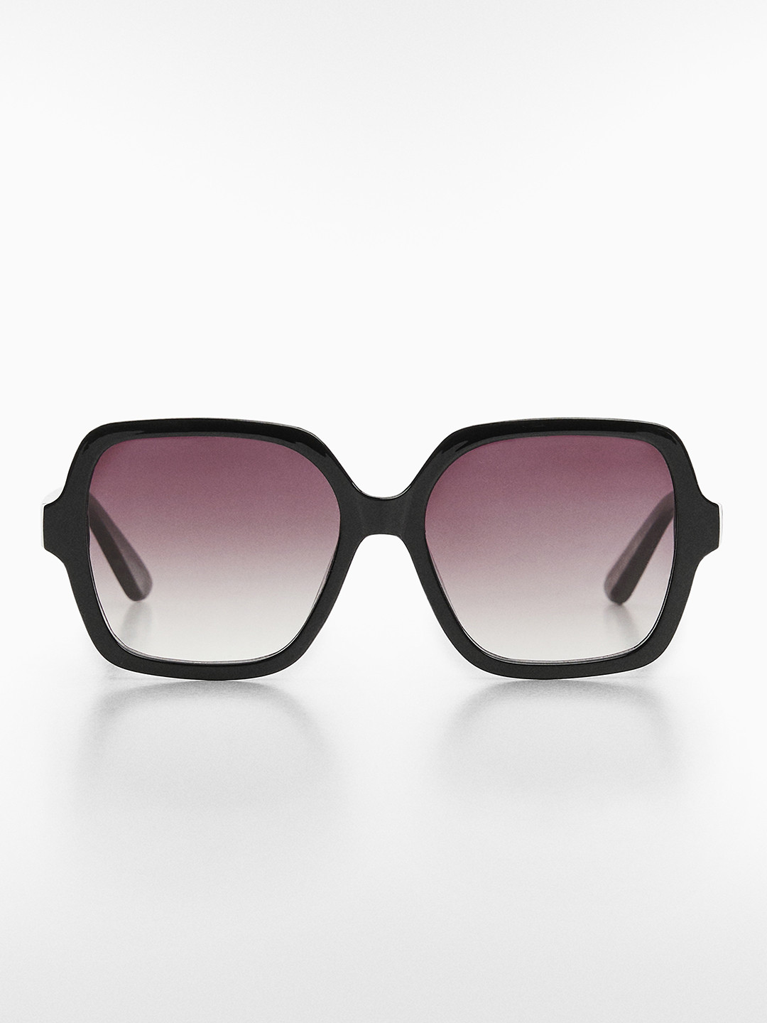 

MANGO Women Square Sunglasses with UV Protected Lens, Black