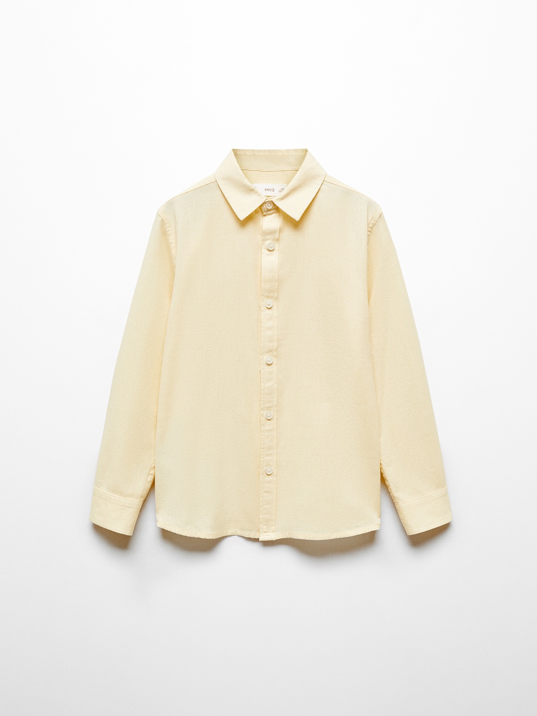 

Mango Kids Boys Casual Cotton Linen Shirt, Yellow