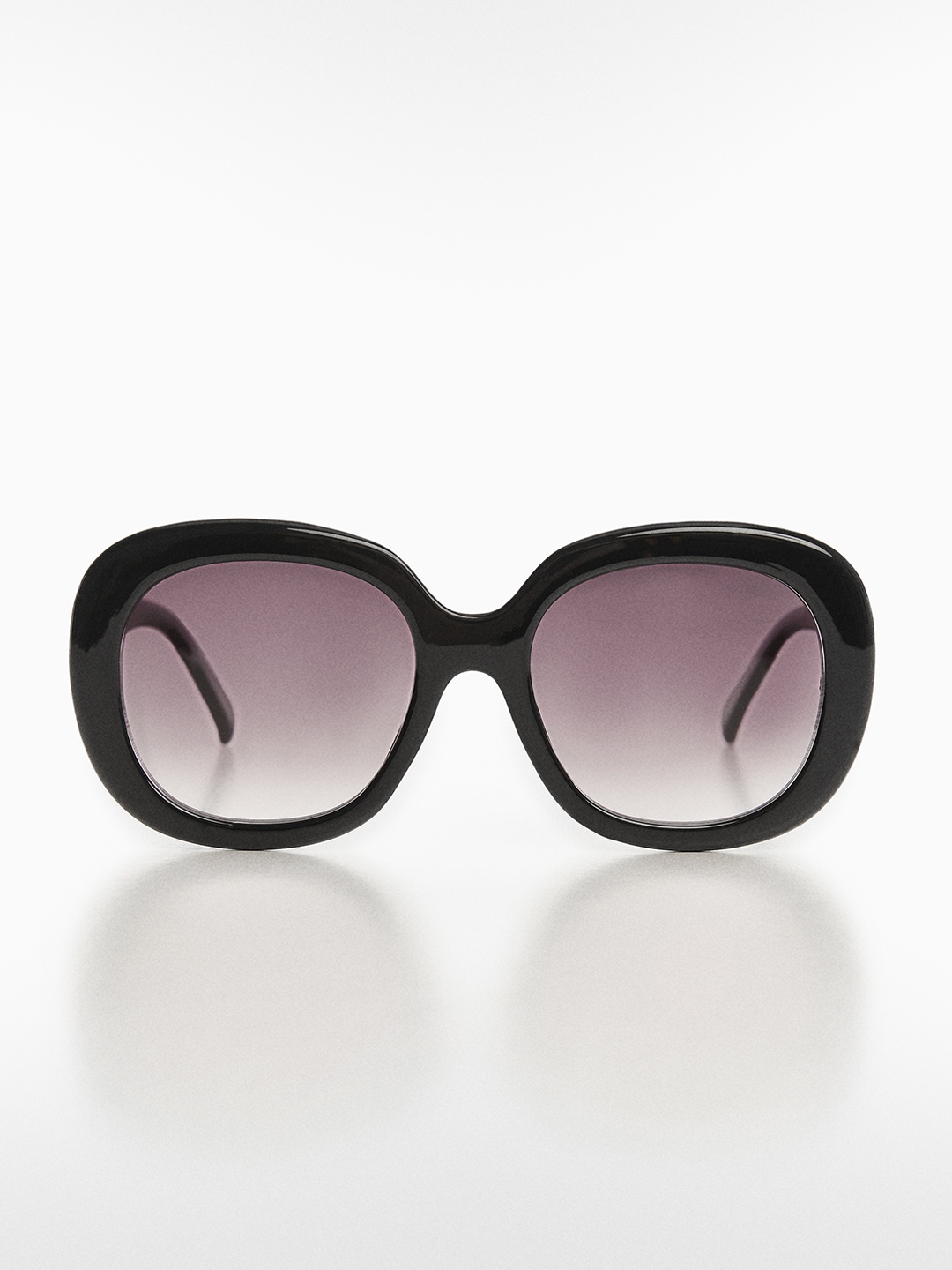 

MANGO Women Square Sunglasses with UV Protected Lens, Black