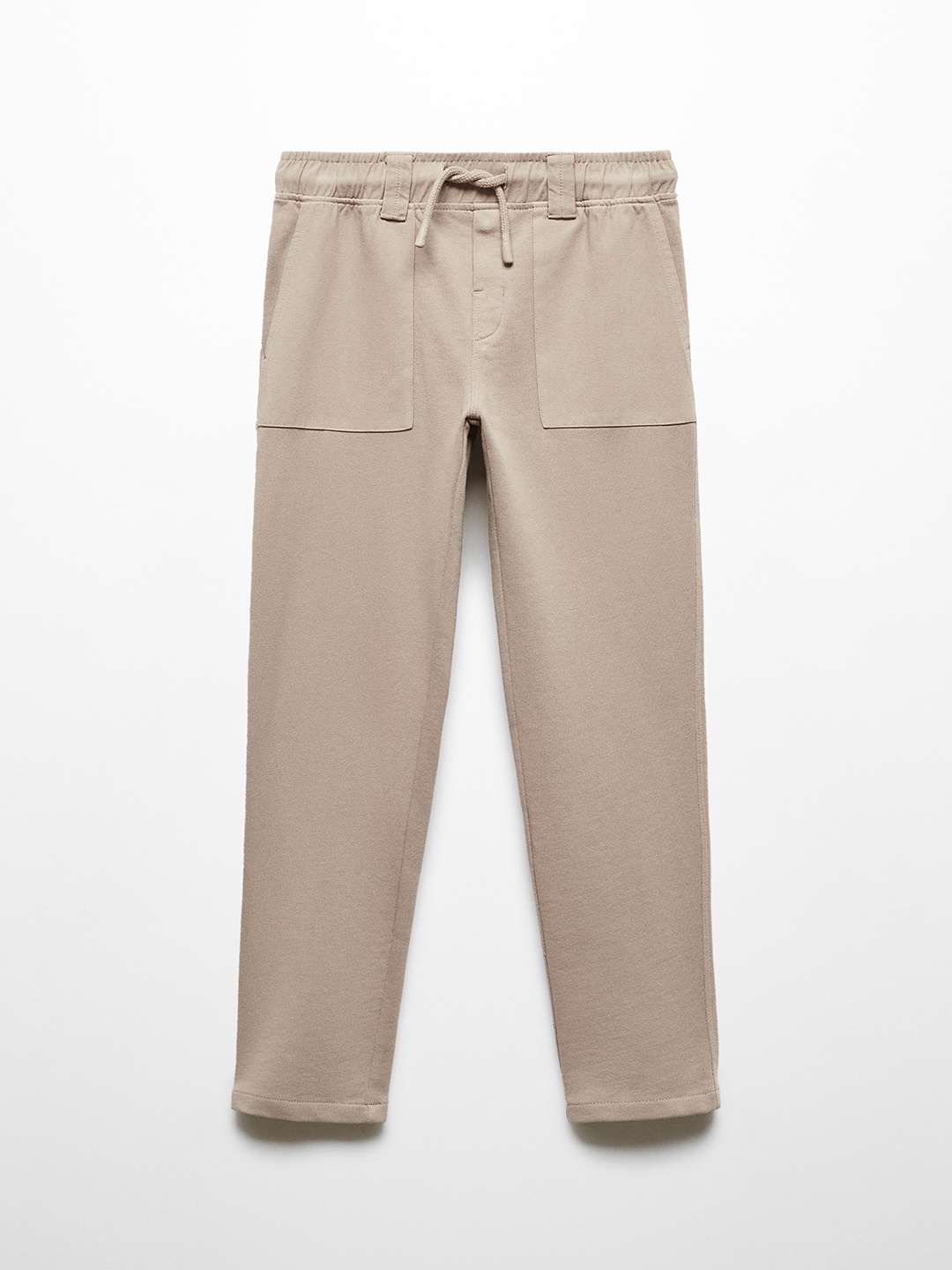 

Mango Kids Boys Pure Cotton Trousers, Beige