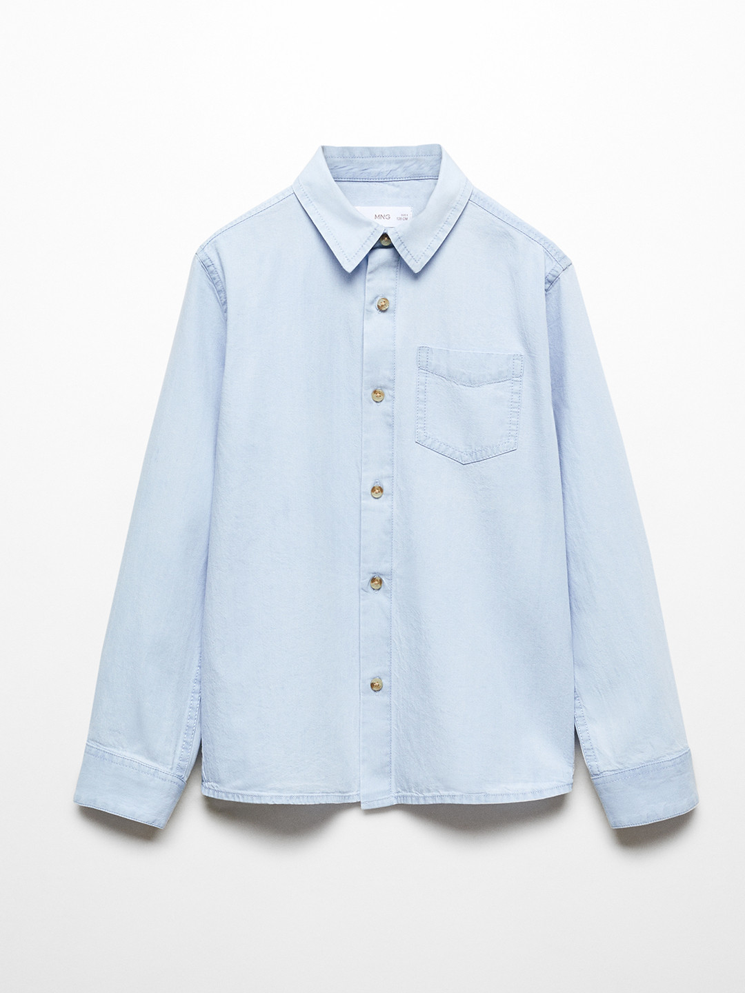 

Mango Kids Boys Casual Pure Cotton Shirt, Blue