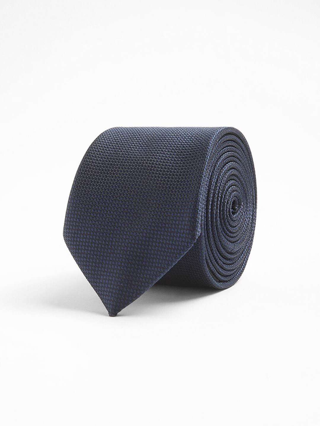 

THE BEAR HOUSE Men Woven Design Broad Tie, Blue
