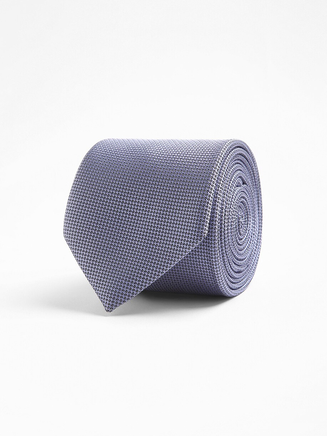 

THE BEAR HOUSE Men Woven Design Broad Tie, Blue