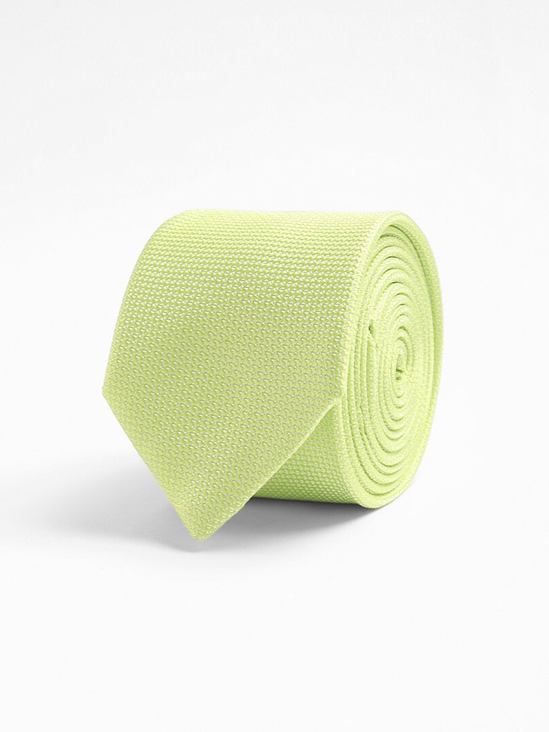 

THE BEAR HOUSE Men Woven Design Broad Tie, Green