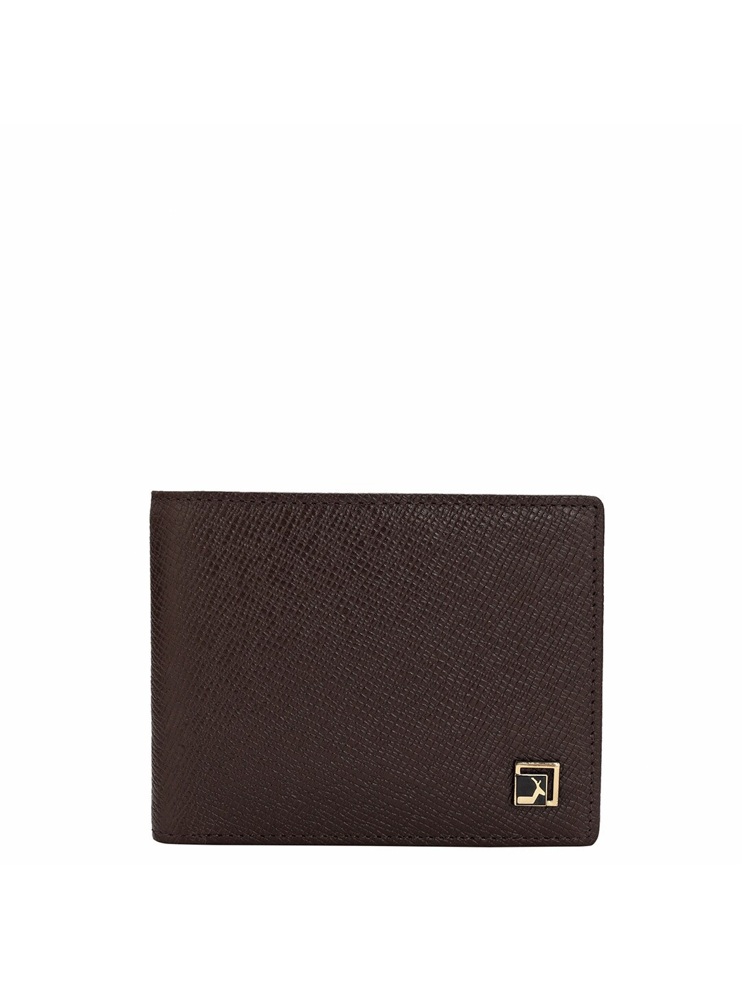 

Da Milano Men Leather Two Fold Wallet, Brown