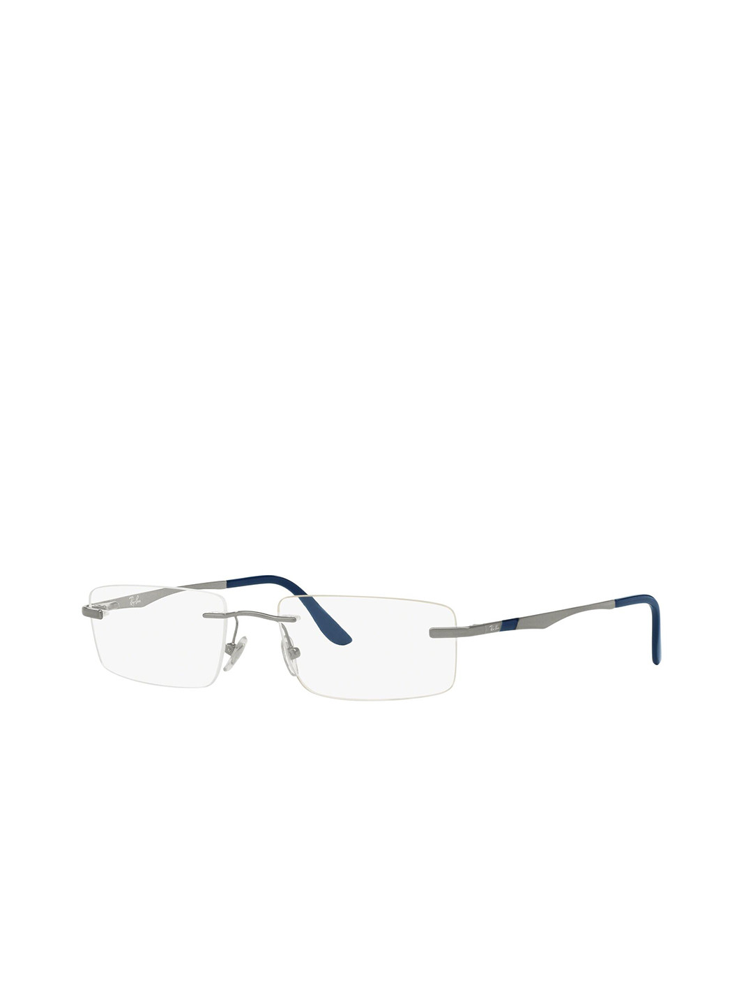 

Ray-Ban Unisex Rectangle Gunmetal Frames - 0RX6266I250253, Transparent