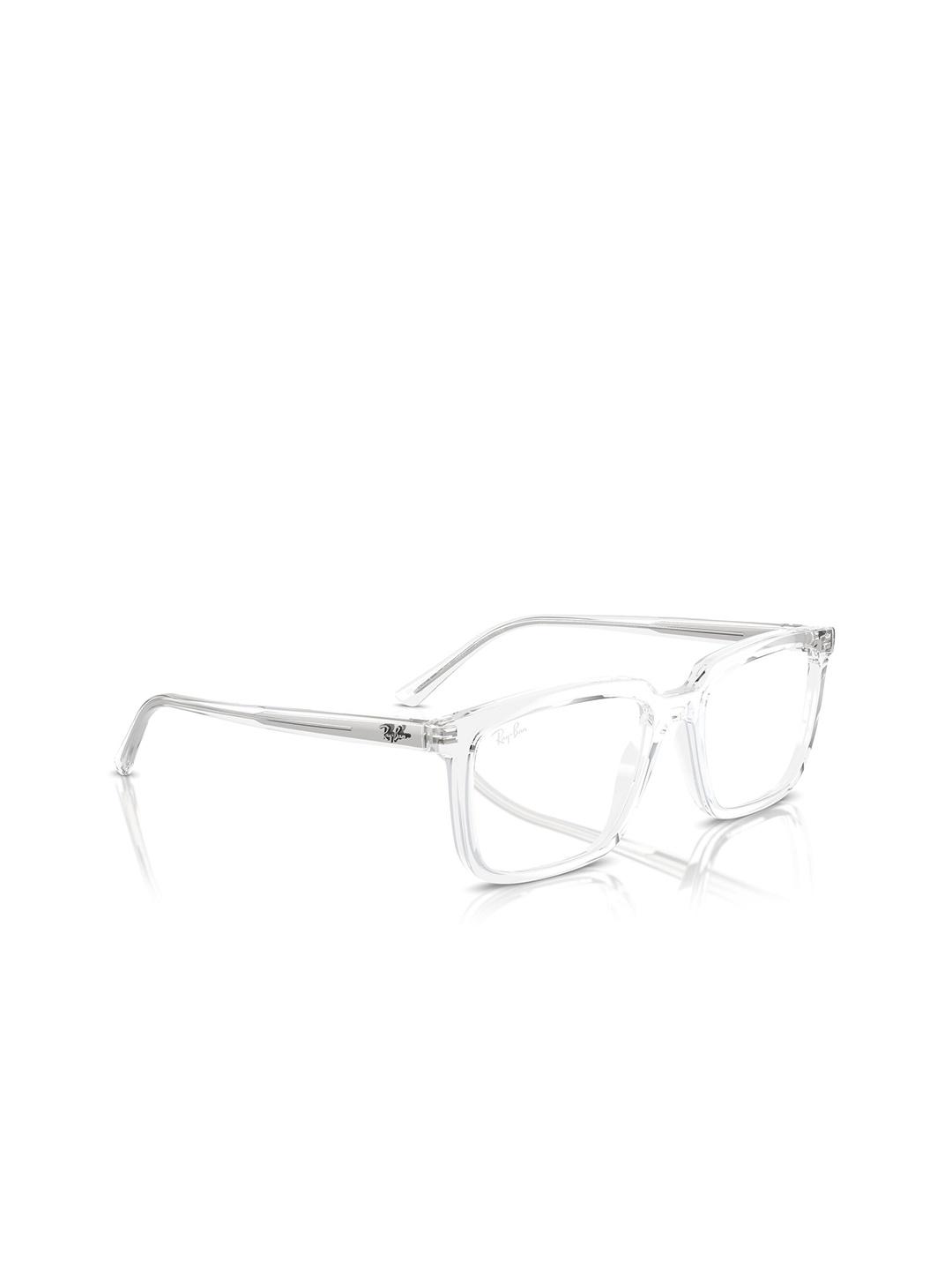 

Ray-Ban Unisex Rectangle Clear Frames - 0 Rx7239200152, Transparent