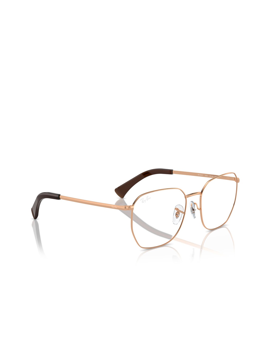 

Ray-Ban Unisex Irregular Gold Colour Frames - 0RX6522I309455, Transparent