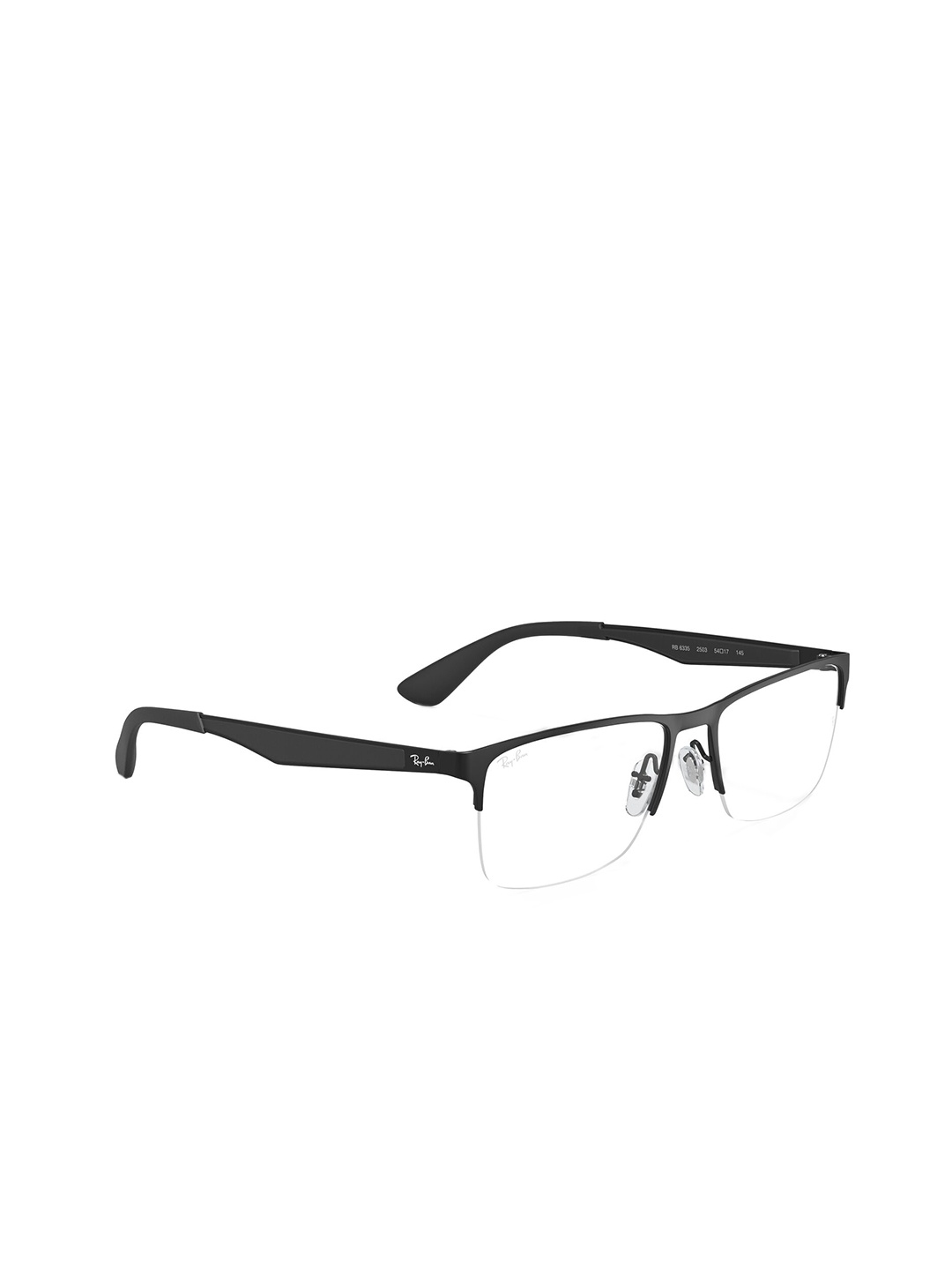 

Ray-Ban Unisex Rectangle Black Frames - 0RX6335250358