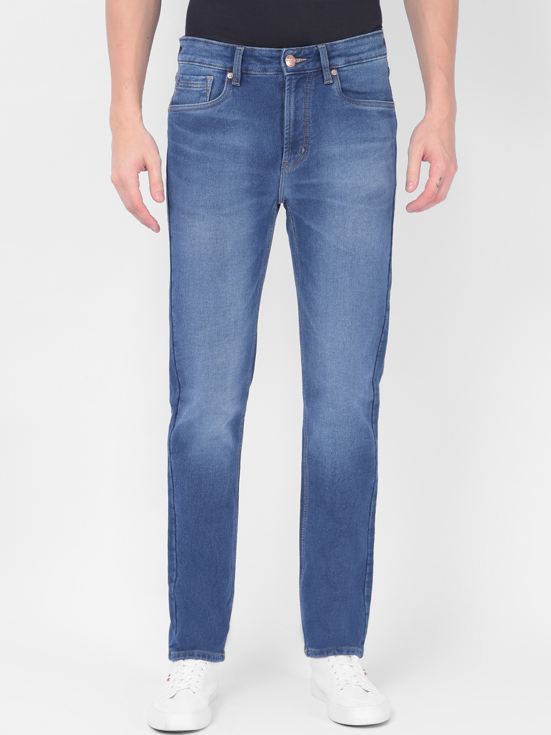 

Numero Uno Men Solid Slim Fit Sustainable Stretchable Jeans, Blue
