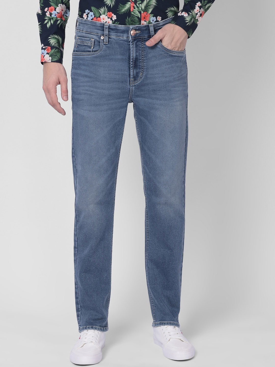 

Numero Uno Men Solid Slim Fit Sustainable Stretchable Jeans, Blue