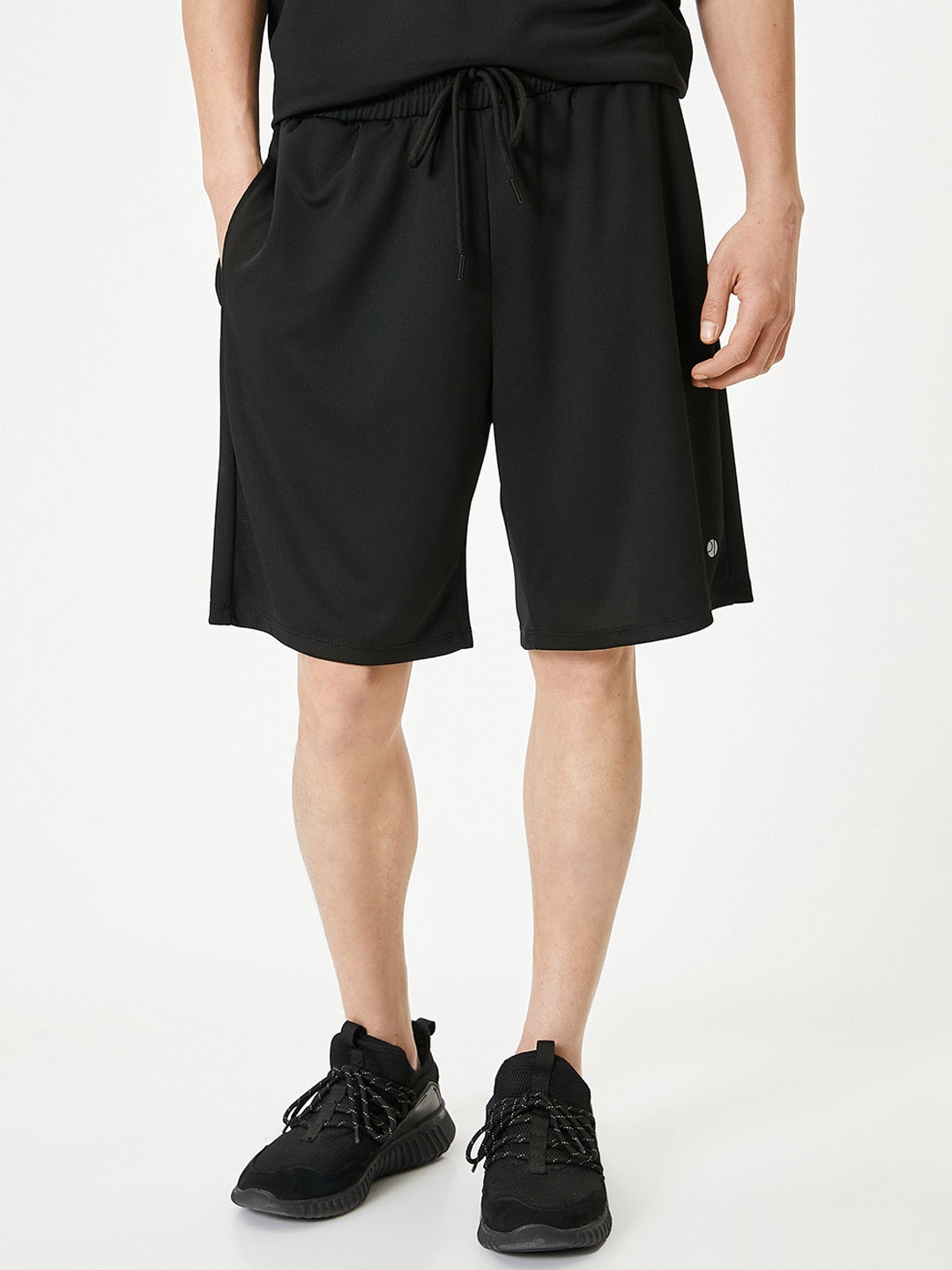 

Koton Men Mid-Rise Shorts, Black