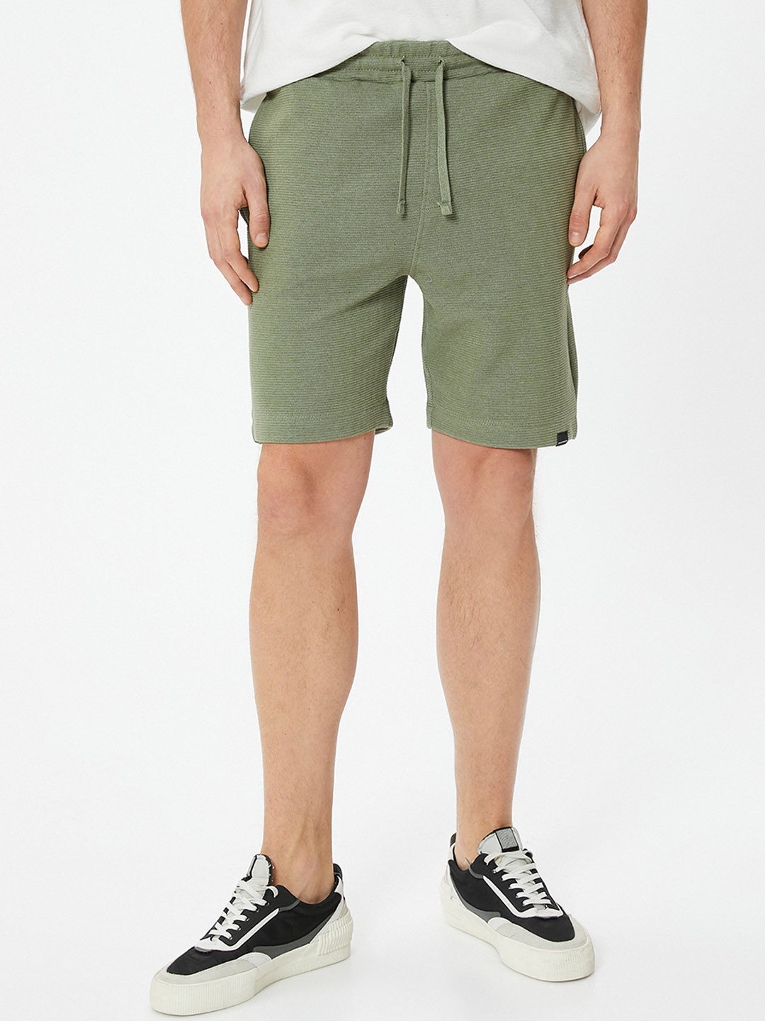 

Koton Men Mid-Rise Shorts, Green