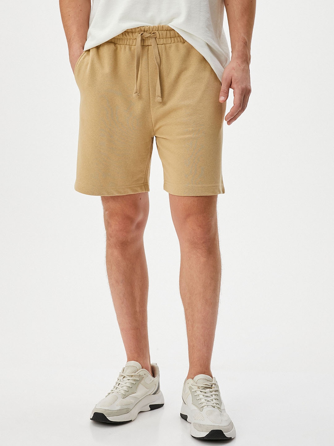 

Koton Men Mid-Rise Regular Shorts, Beige