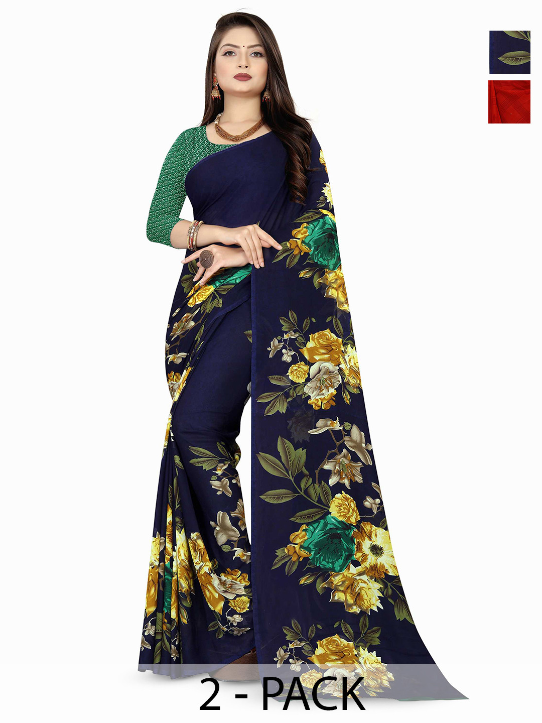 

ANAND SAREES Floral printede Saree, Multi