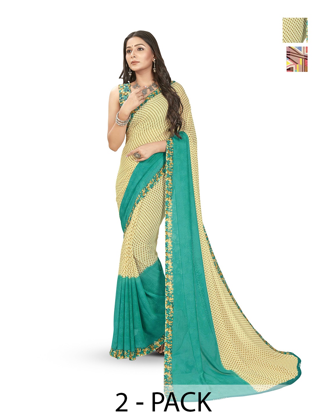 

ANAND SAREES Printed Saree, Peach