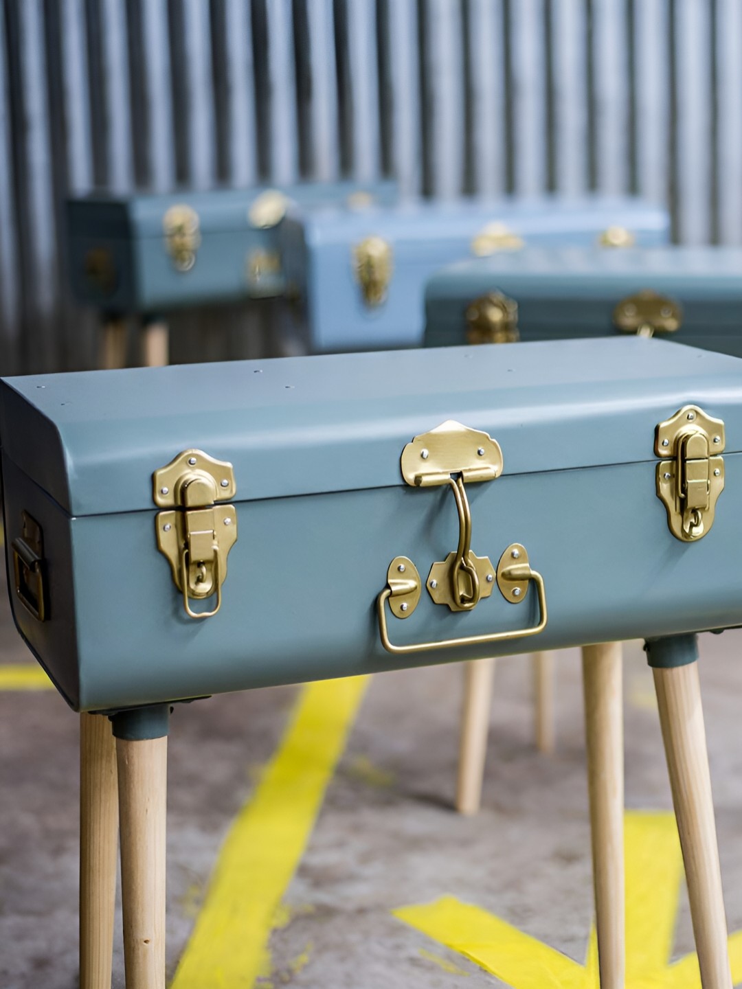 

Living With Elan Green Metal Multi-Utility Organisers