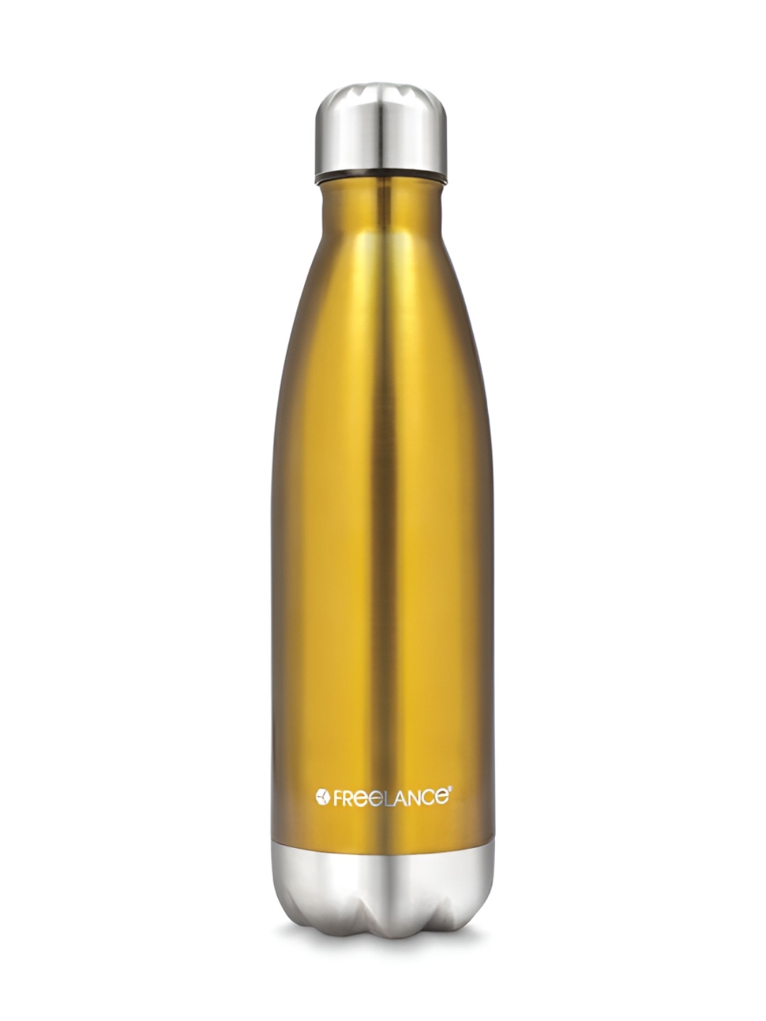 

Freelance Gold-Toned Stainless Steel Solid Double Wall Vacuum Water Bottle 500 ml