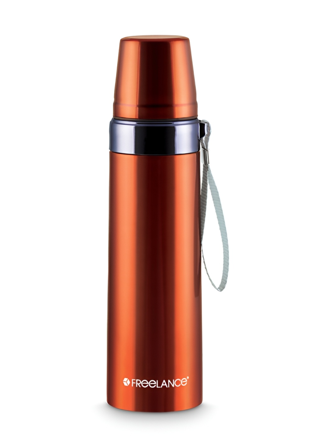

Freelance Orange Stainless Steel Solid Double Wall Vacuum Flask 750 ml