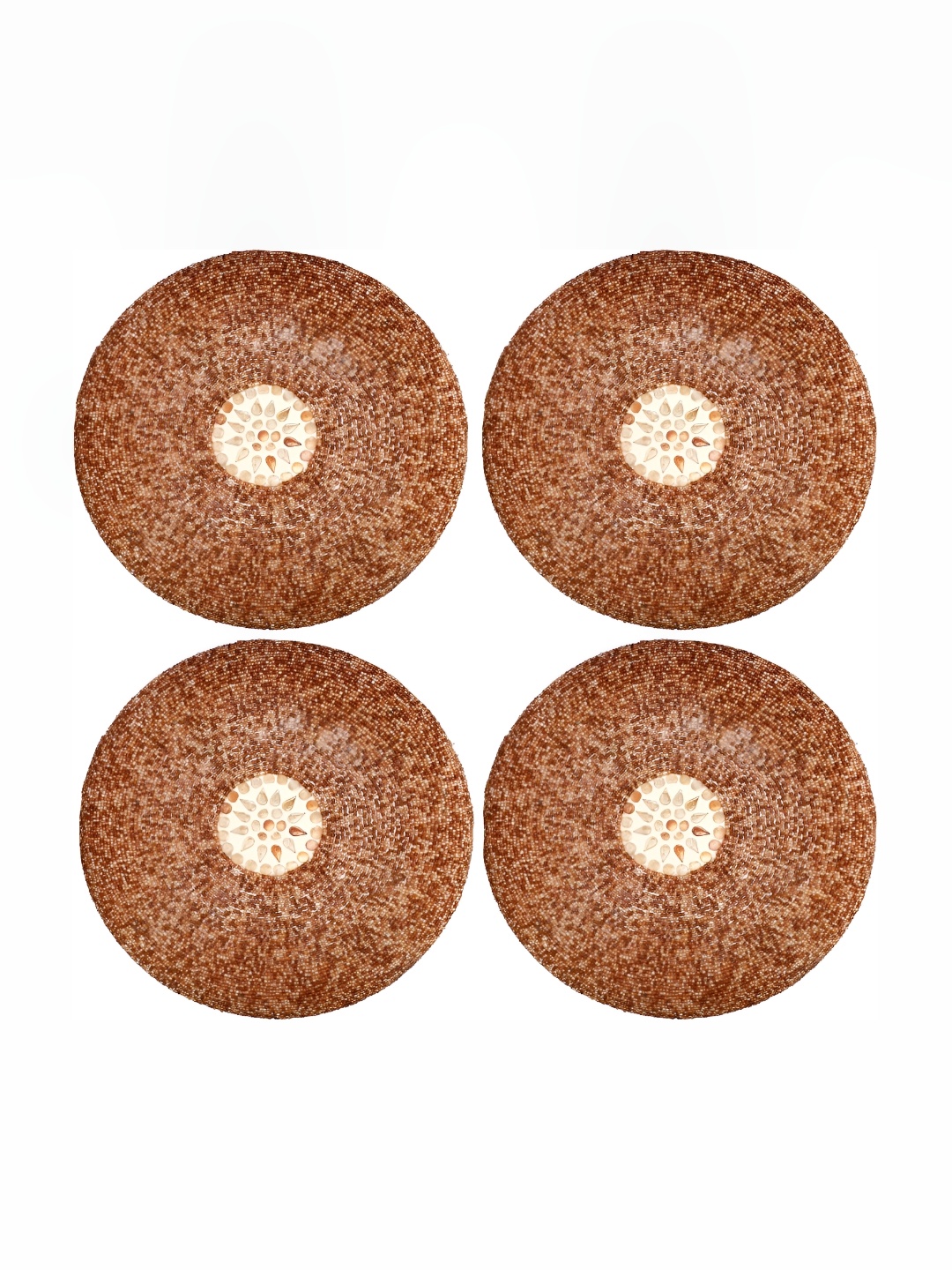 

1ST TIME Brown & White 4 Pieces Textured Glass Traditional Ceiling Lamps
