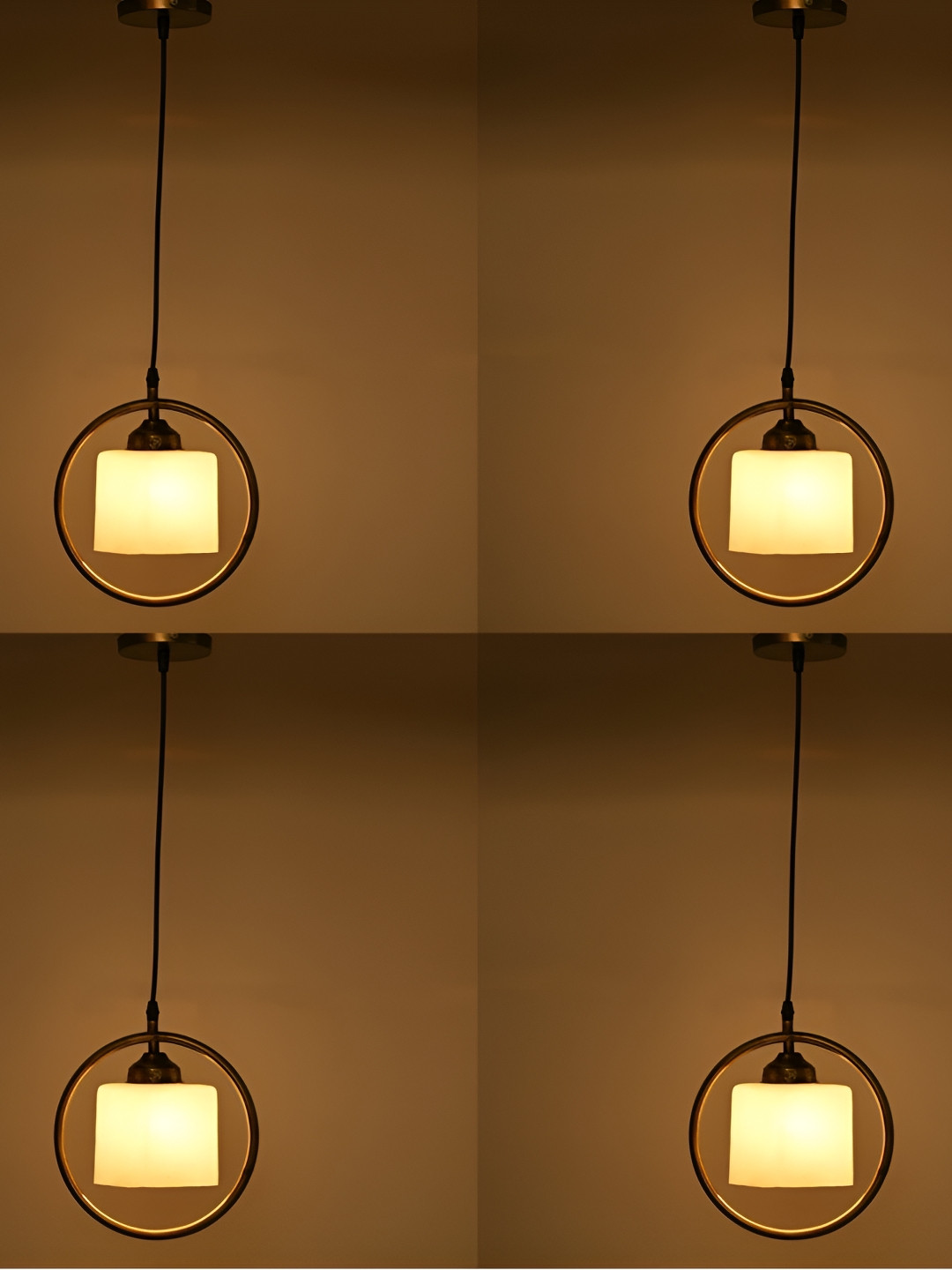 

1ST TIME White Glass 4 Pieces Traditional Ceiling Lamp