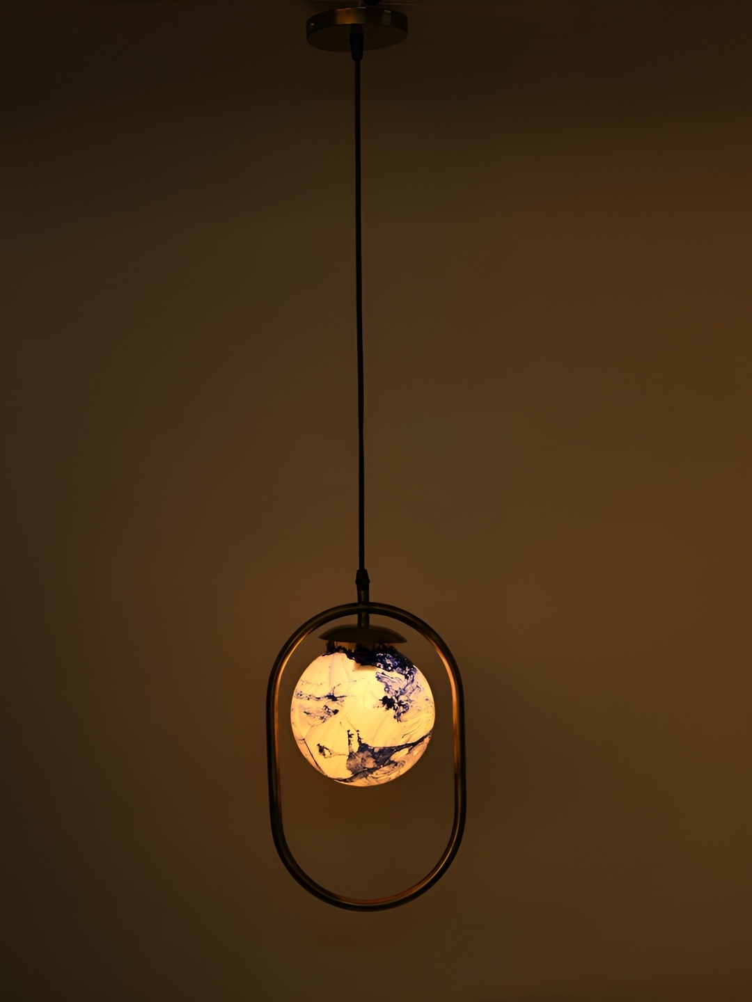 

1ST TIME Blue Glass Contemporary Ceiling Lamp