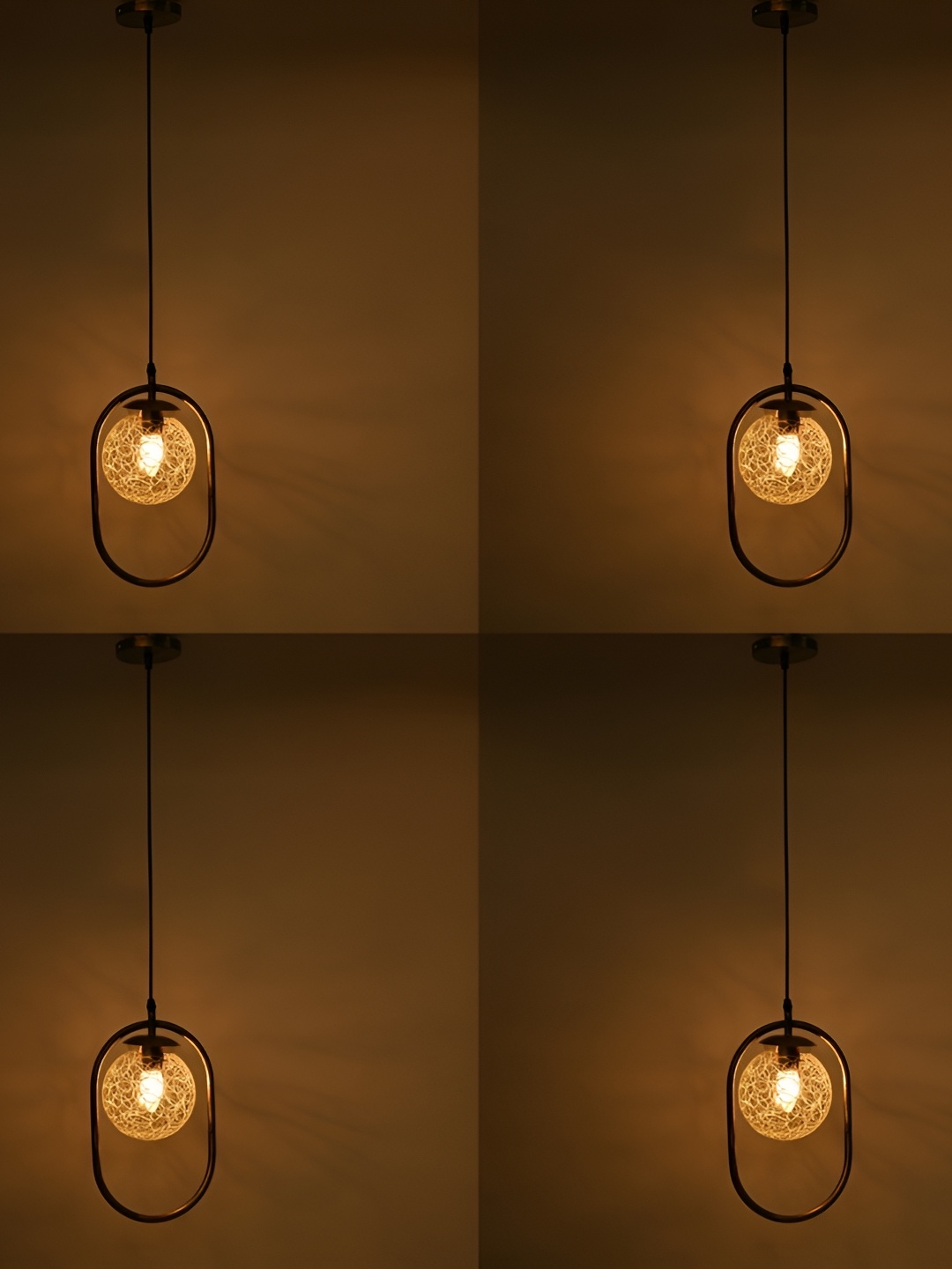 

1ST TIME White 4 Pieces Textured Glass Traditional Ceiling Lamps