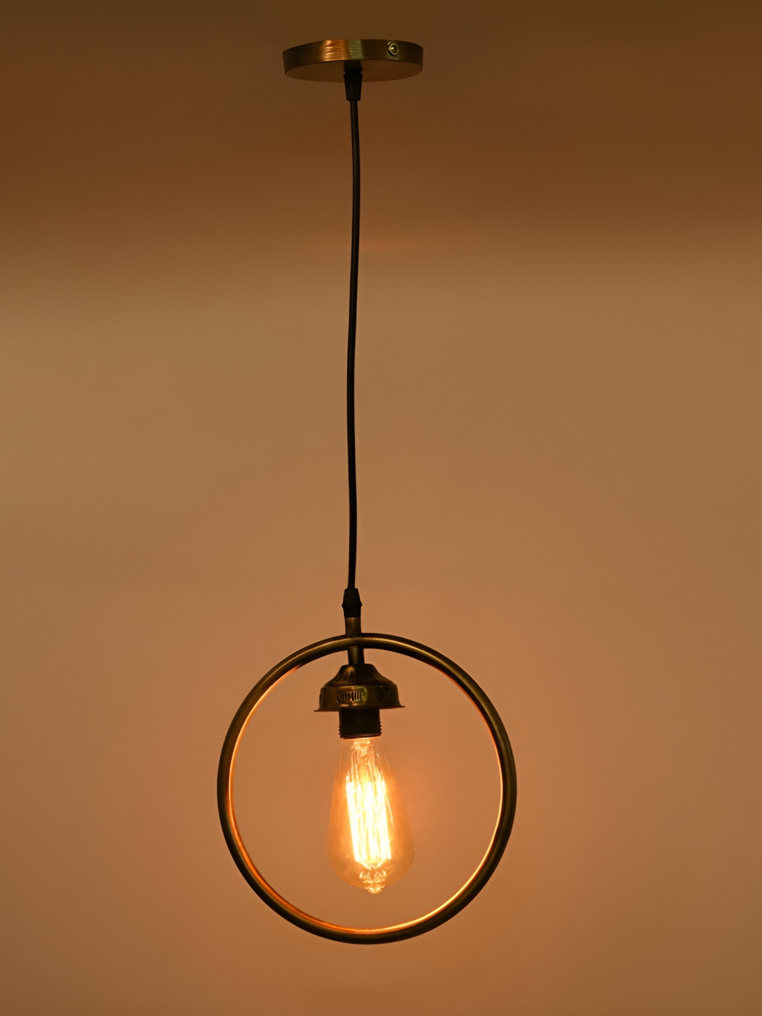 

1ST TIME Transparent & Brown Glass Bell Shaped Ceiling Lamp