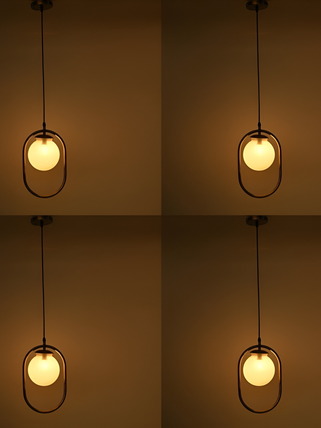 

1ST TIME White 4Pcs Glass Traditional Ceiling Lamps