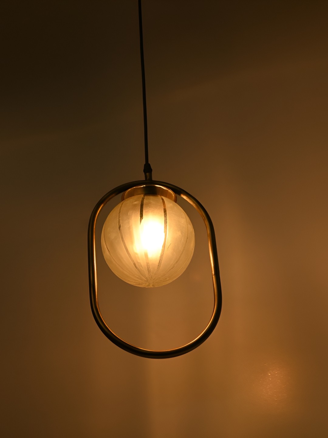 

1ST TIME Transparent & Black Textured Glass Ceiling Lamp