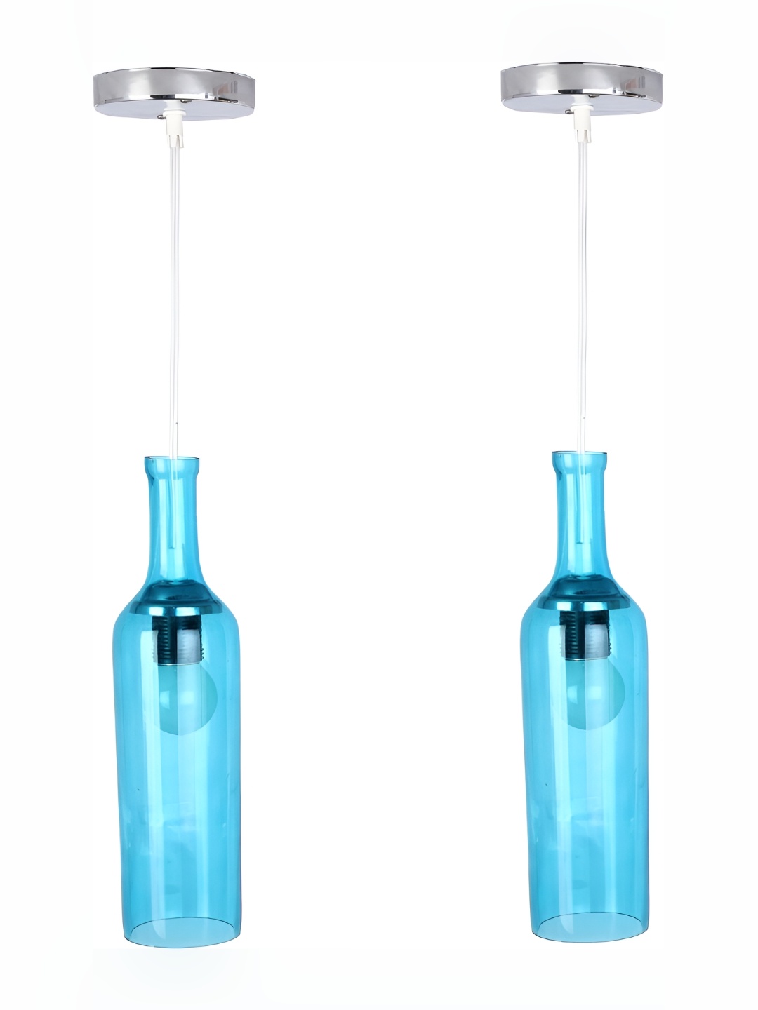 

1ST TIME Blue Glass 2 Pieces Traditional Ceiling Lamp