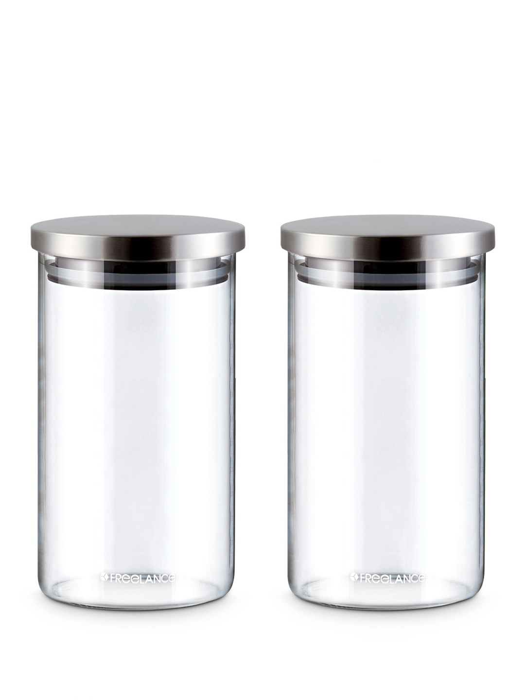 

Freelance Transparent 2 Pcs Glass Dishwasher and Microwave Safe Food Containers