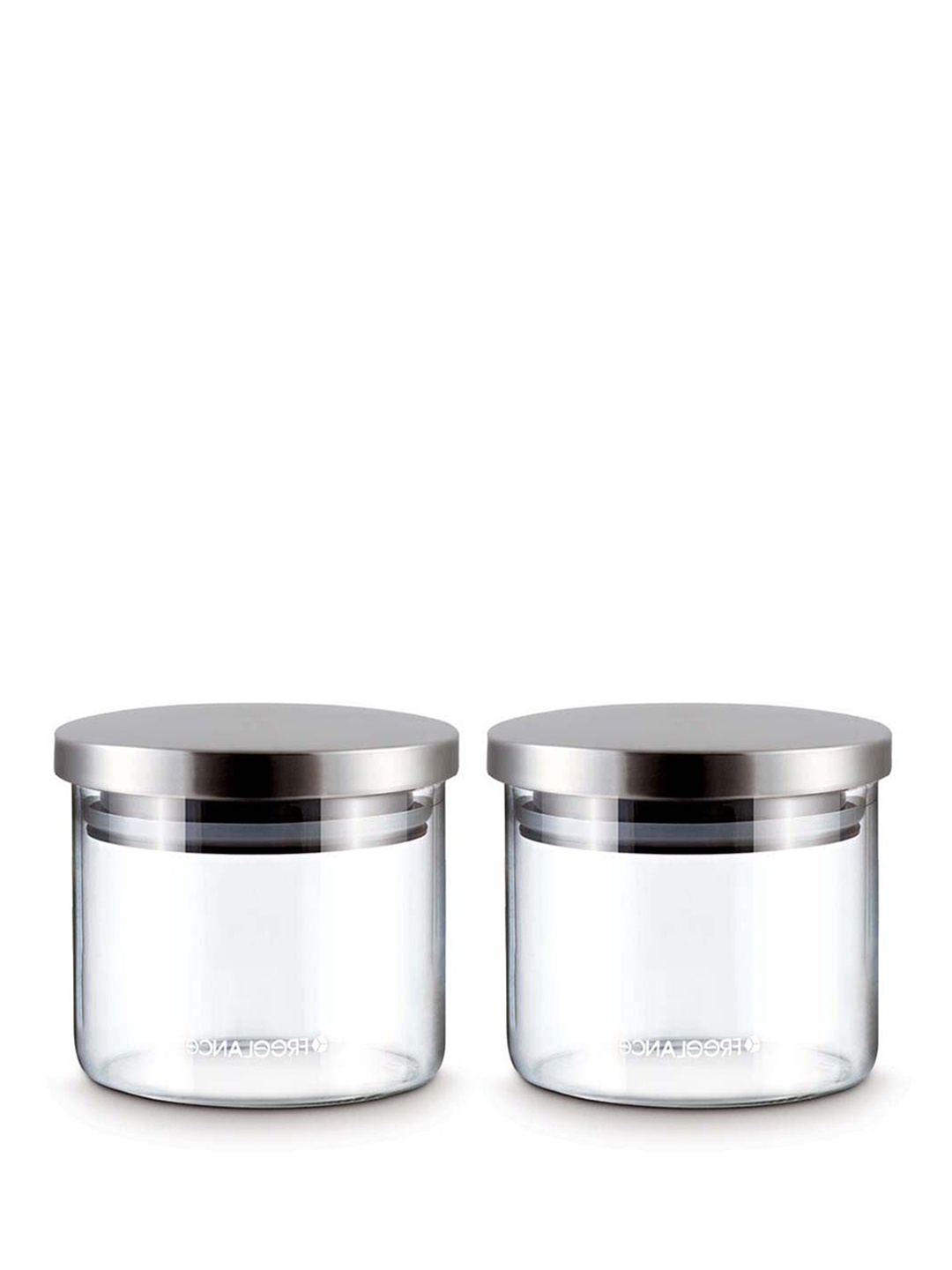 

Freelance Transparent Glass Dishwasher and Microwave Safe Glass Jar With Wooden Lid