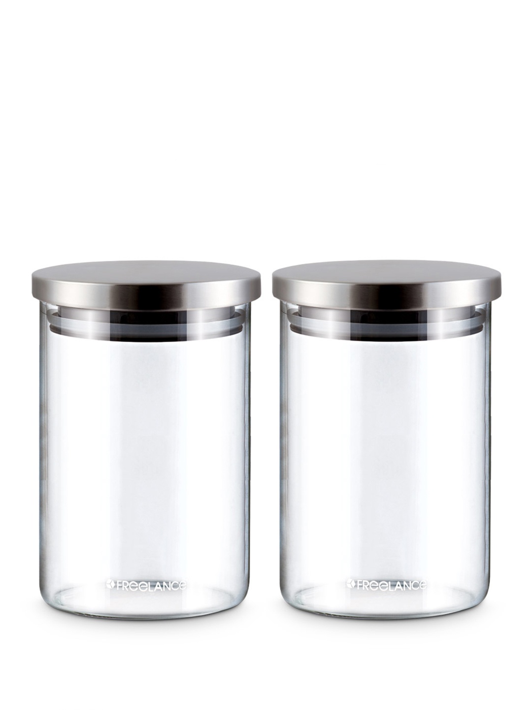 

Freelance Transparent 2 Pcs Glass Dishwasher and Microwave Safe Food Containers