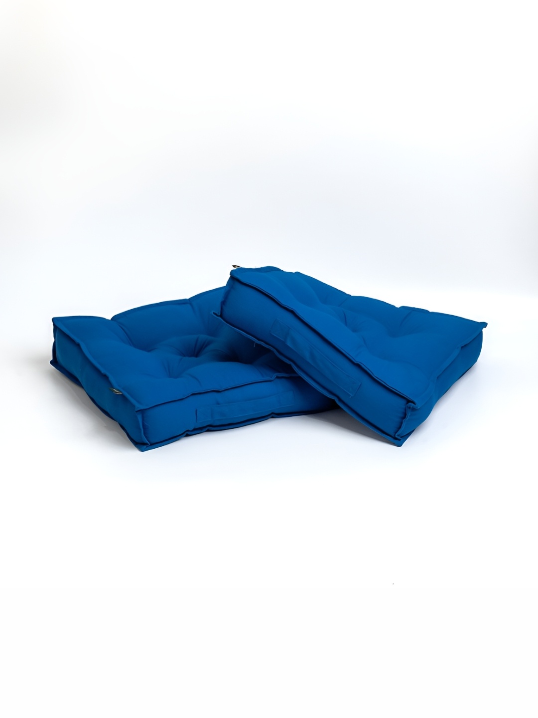 

SKANDA FAB Blue 2 Pieces Pure Cotton Square Cushions