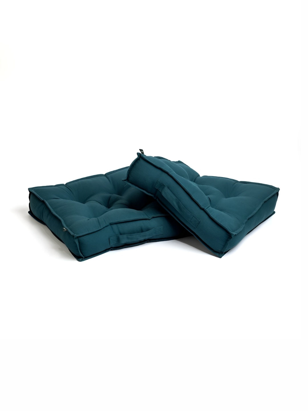 

SKANDA FAB Green 2 Pieces Pure Cotton Floor Cushions